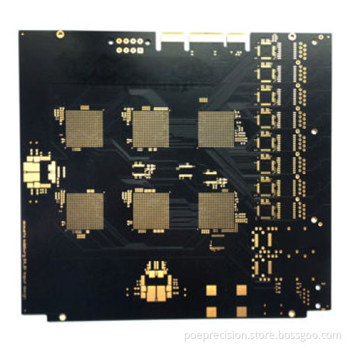 Multilayer Audio Equipment Immersion Gold PCB, 4000 Testing Points